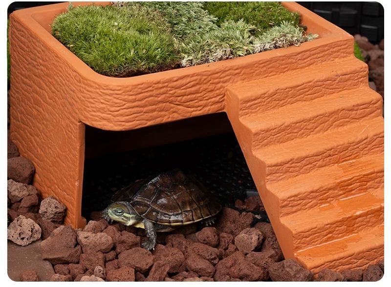 Aquarium Turtle Basking Platfo - огляд і ціна Hide Cave Ceramic